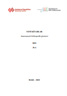 Yeni kitablar 2021 (№4): annotasiyalı biblioqrafik göstərici